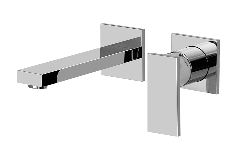 Mitigeur lavabo á encastrer - bec 19cm - partie apparente