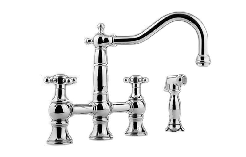 Adley Bridge Kitchen Faucet w/ Side Spray 