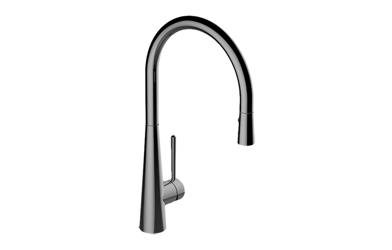 Conical Pull-Down Kitchen Faucet