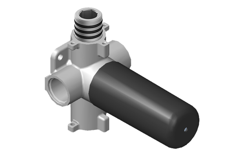 Two-Way Diverter Volume Control Valve WITH Off Function and Pass-Through