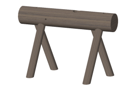 Mueble autoportante en madera maciza -39 3/8” perforado para monomando lavabo Ø 1-27/32”