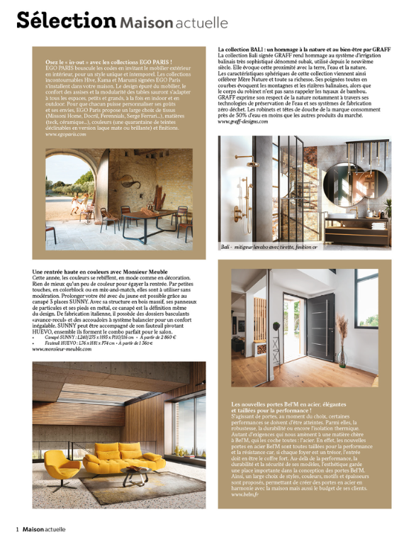 Bali Collection PR in Maison actuelle September 2022