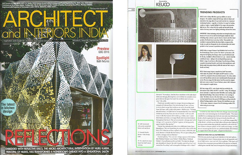GRAFF Product Spotlight l Architect and Interiors