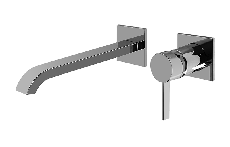 Miscelatore lavabo a incasso - getto  23,4cm - parti esterne