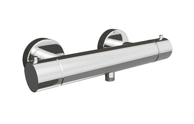 Shower thermostatic mixer wall mounted