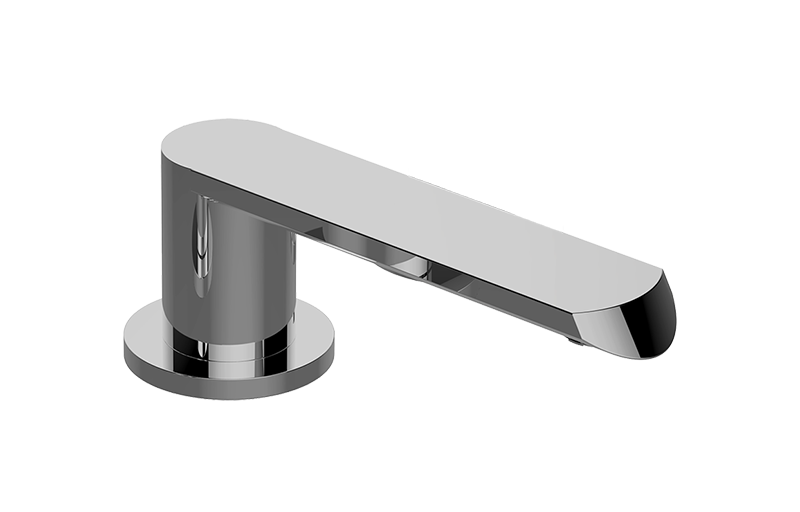 Deck-mounted bathtub spout