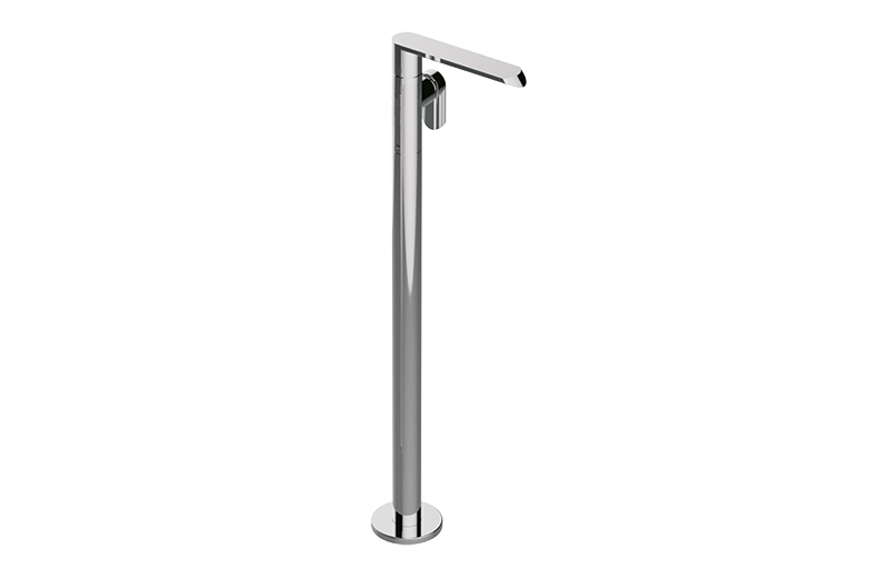 Floor-mounted washbasin spout