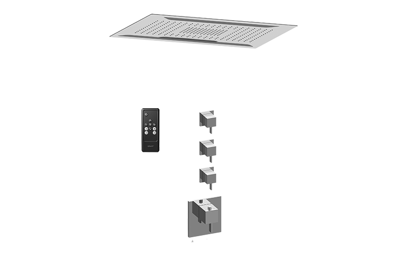 M-Series Thermostatic Shower System - Shower