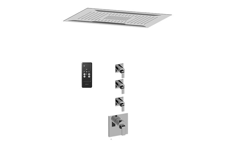 M-Series Thermostatic Shower System - Shower