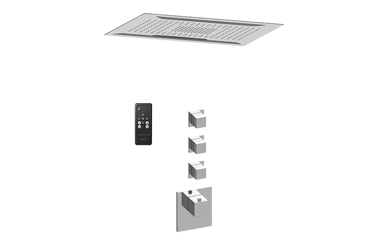 Aqua-Sense M-Series Thermostatic Shower System - Shower