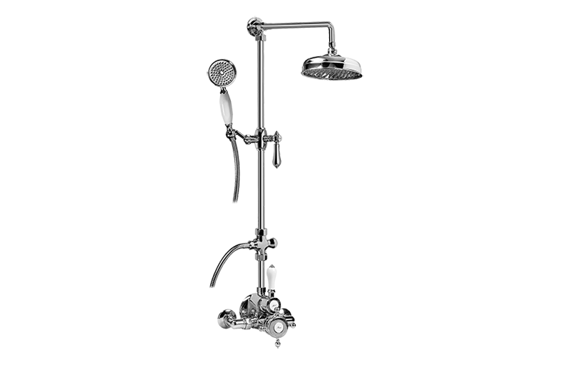 Exposed Thermostatic Shower System w/Handshower (Rough & Trim)