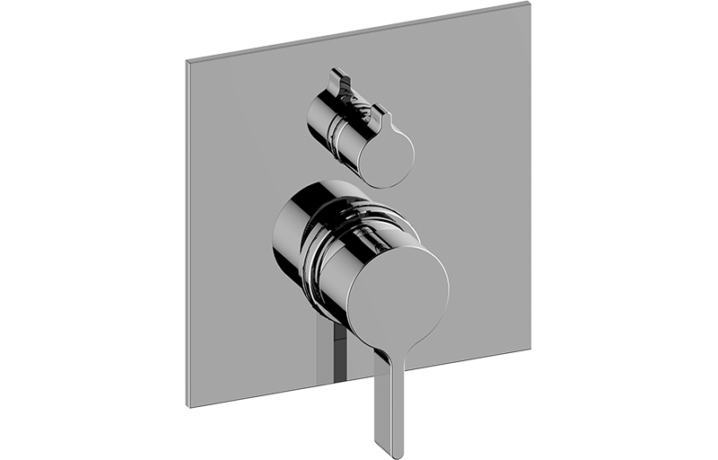 3/4" concealed shower mixer and diverter with 3 outlets - Trim only