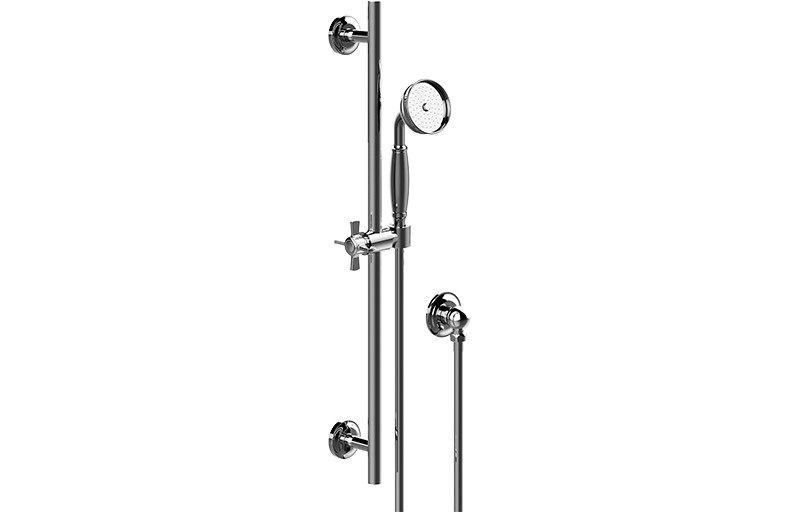 Handshower set with slide bar