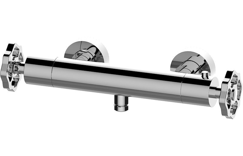 Wall-mounted thermostatic shower mixer