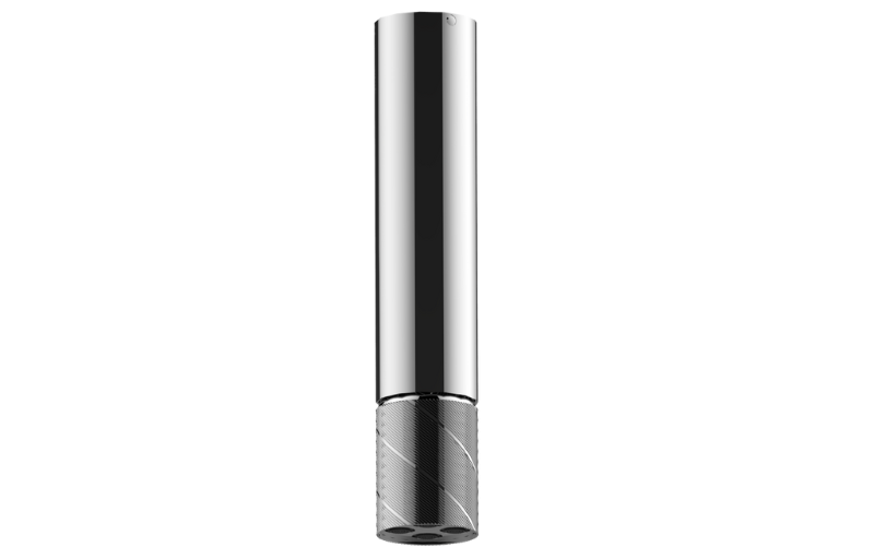 RIVA Scala Ceiling-Mount Contemporary oblique knurl 4-spray showerhead 16-3/16