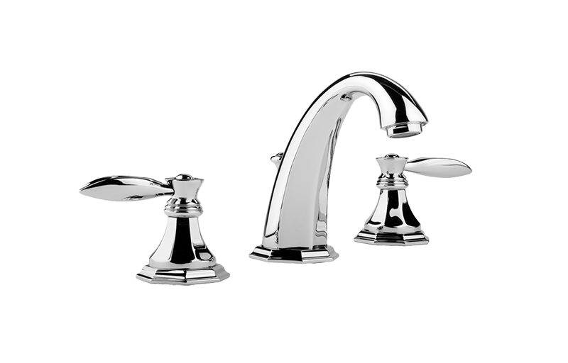 Three-hole washbasin mixer