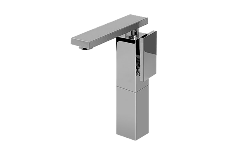 Single lever basin mixer - high