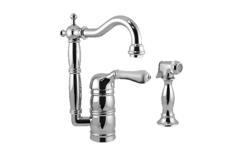 Adley Prep Faucet w/ Side Spray