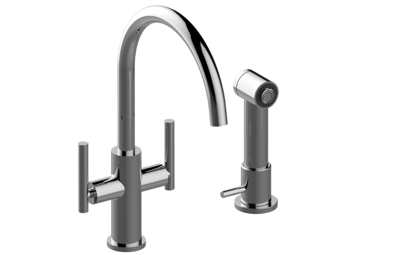 Sospiro Single-Hole Bar/Prep Faucet with Independent Side Spray