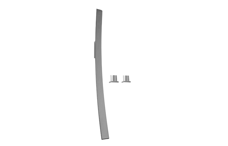 Luna Wall-Mounted Tub Filler w/Deck-Mounted Handles