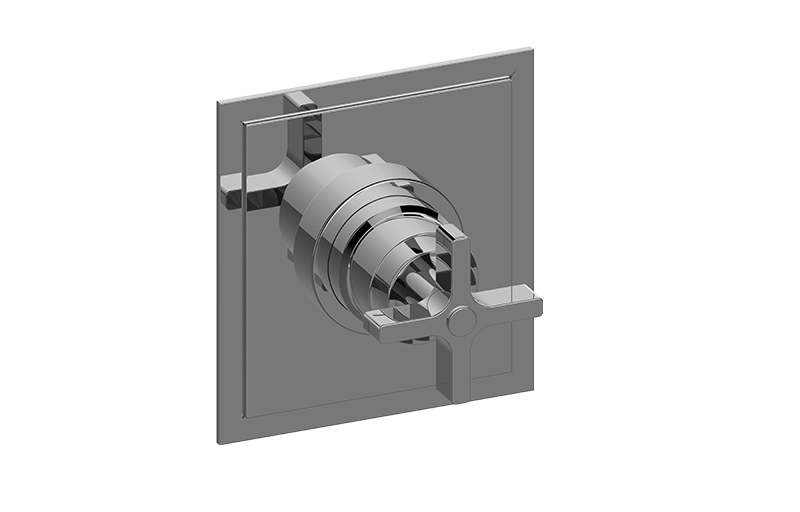 Finezza Pressure Balancing Valve Trim Plate with Handle