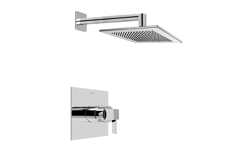 Contemporary Pressure Balancing Shower Set (Rough & Trim)