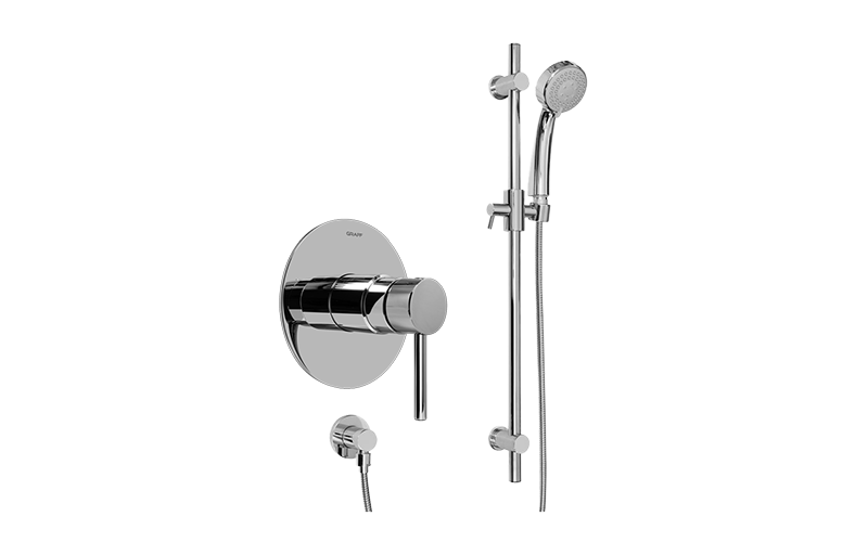 Contemporary Pressure Balancing Shower Set (Rough & Trim)