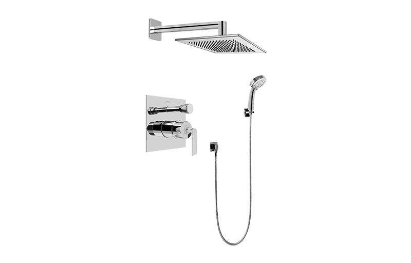 Contemporary Pressure Balancing Shower Set (Rough & Trim)