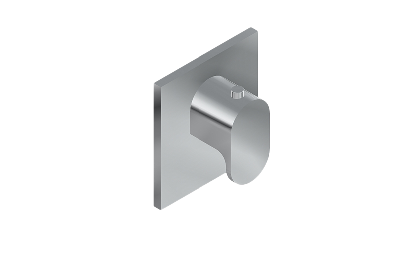 Square M-Series Thermostatic Valve Trim with Handle