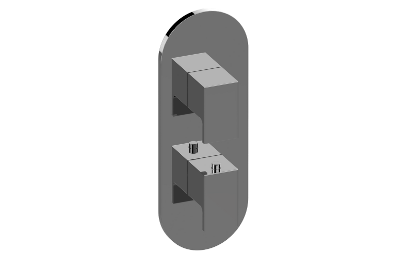 Solar M-Series Round Thermostatic 2-Hole Trim Plate