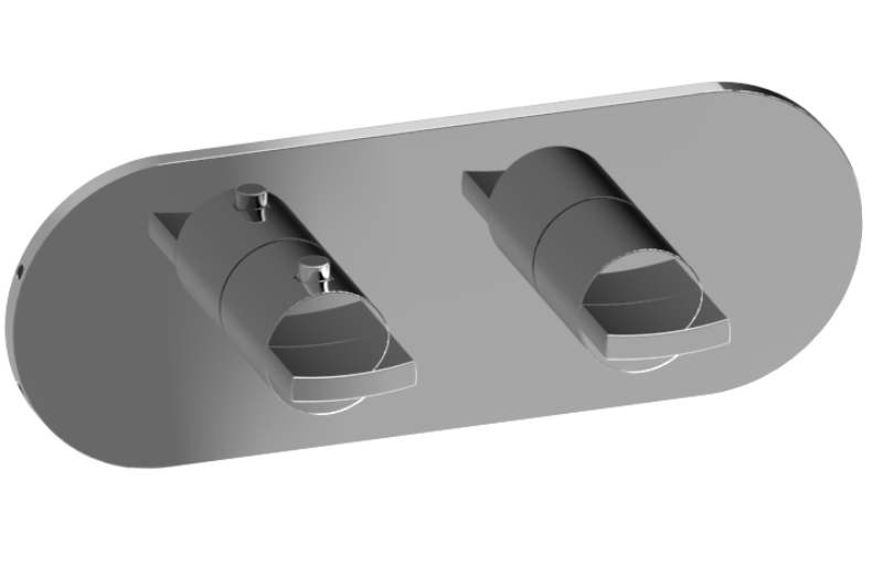 M-Series Horizontal Valve Trim with Two Handles