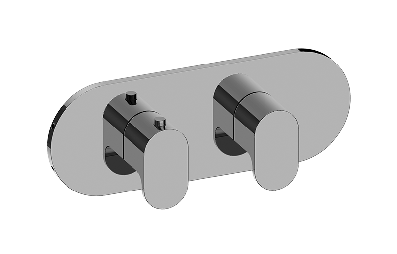 Ametis M-Series Valve Horizontal Trim with Two Handles