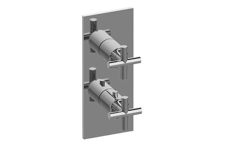 Square M-Series Valve Trim with Two Handles