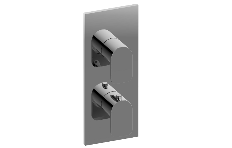 Square M-Series Valve Trim with Two Handles