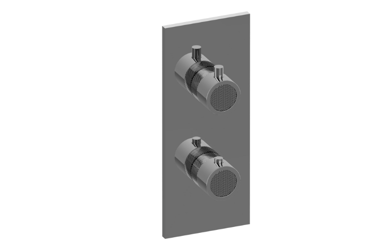 Cameo Square M-Series Valve Trim with Two Handles
