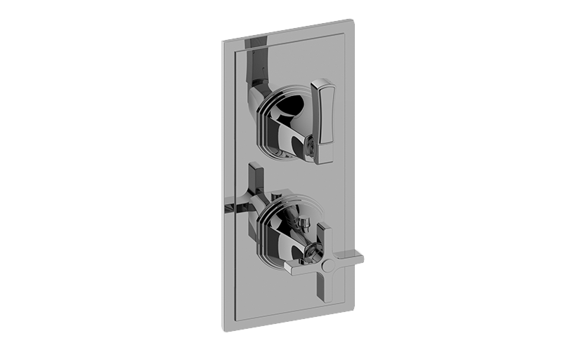 Finezza UNO Thermostatic 2-Hole Trim Plate and Handle