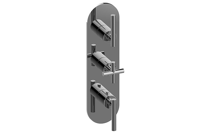 M-Series Valve Trim with Three Handles