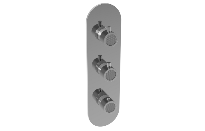 Cameo M-Series valve trim with 3 handles
