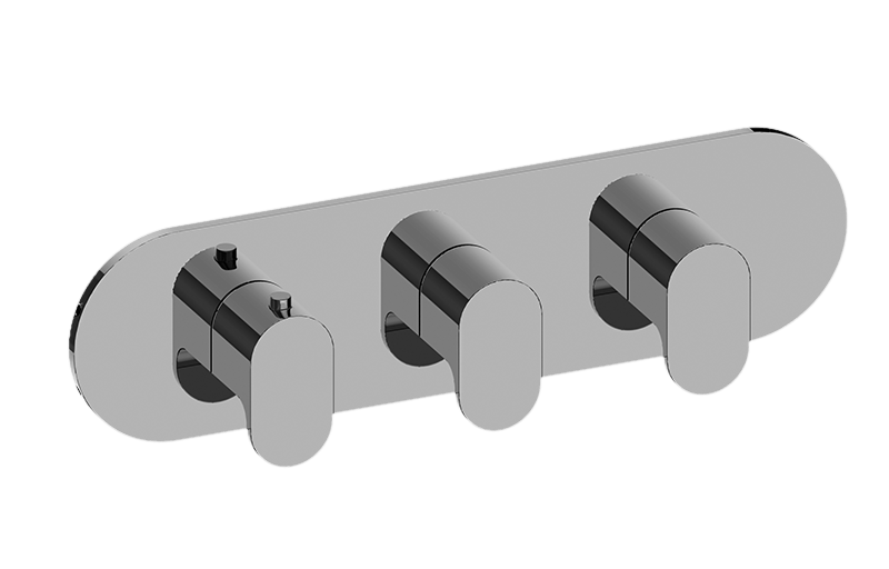 Ametis M-Series Valve Horizontal Trim with Three Handles