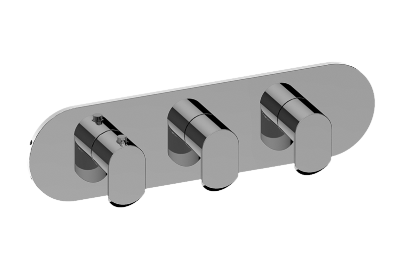 Phase M-Series Valve Horizontal Trim with Three Handles