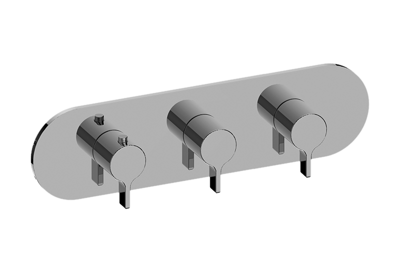 Terra M-Series Valve Horizontal Trim with Three Handles