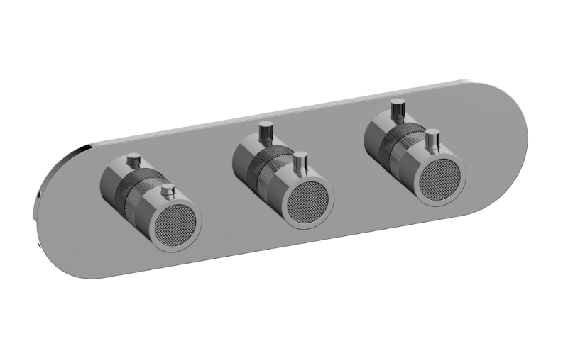 Cameo M-Series Horizontal Valve Trim with 3 Handles