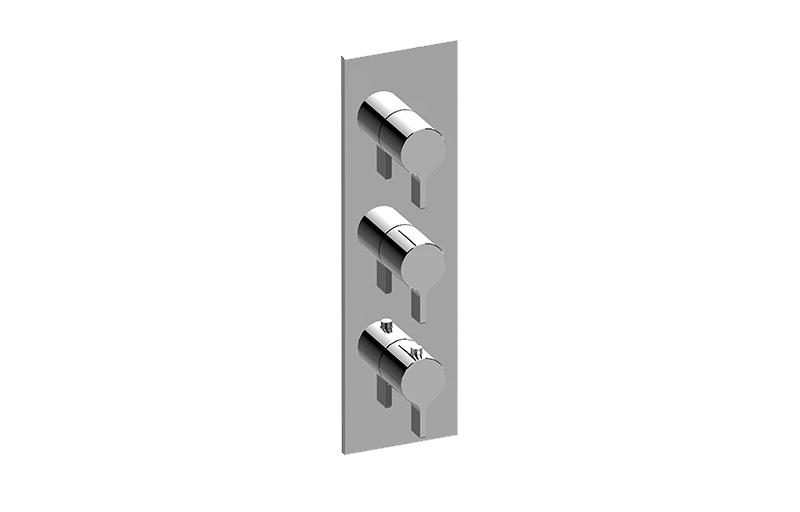 Square M-Series Valve Trim with Three Handles