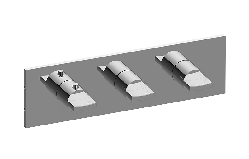 M-Series Valve Horizontal Trim with Three Handles