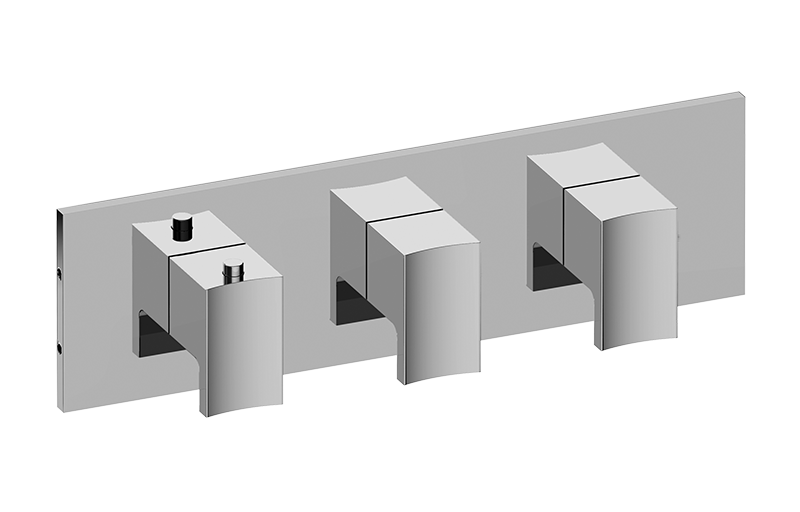 M-Series Valve Horizontal Trim with Three Handles