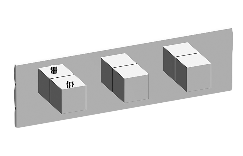 M-Series Valve Horizontal Trim with Three Handles