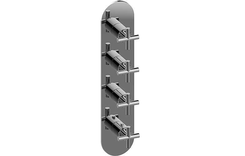 M.E. M-Series Valve Trim with Four Handles