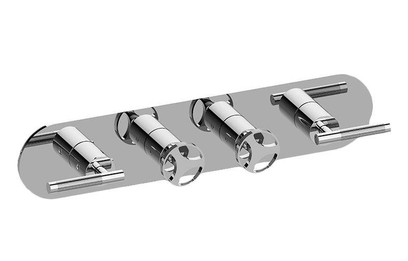 M-Series Valve Horizontal Trim with Four Handles