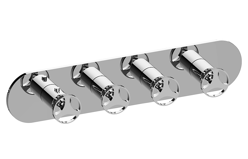 M-Series Valve Horizontal Trim with Four Handles
