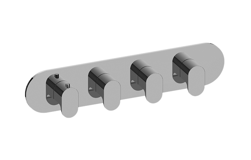 Ametis M-Series Valve Horizontal Trim with Four Handles